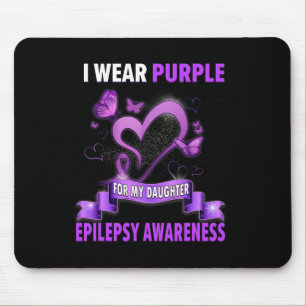 Epilepsy Bewustheid dat ik Paars voor mijn dochter Muismat