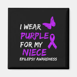 Epilepsy Bewustheid dat ik Paars voor mijn nichtri Magneet