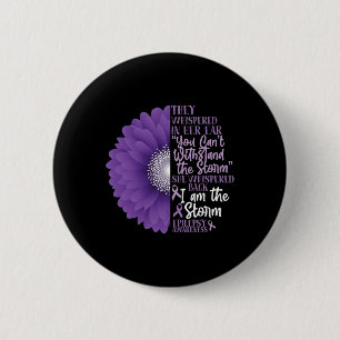 Epilepsy Bewustheid die ze in haar oervloer doorzo Ronde Button 5,7 Cm