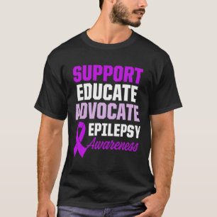 Epilepsy Bewustheid Epileptische warrior Surviof 1 T-shirt