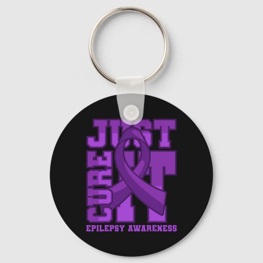 Epilepsy Bewustheid geneest het gewoon Sleutelhanger (Voorkant)