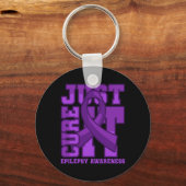 Epilepsy Bewustheid geneest het gewoon Sleutelhanger (Voorkant)