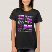 Epilepsy Bewustheid Hero Seizure Moeder van Epilep T-shirt (Voorkant)