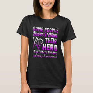Epilepsy Bewustheid Hero Seizure Moeder van Epilep T-shirt