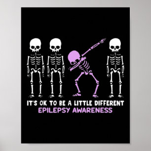 Epilepsy Bewustheid Het is oké om een klein versch Poster