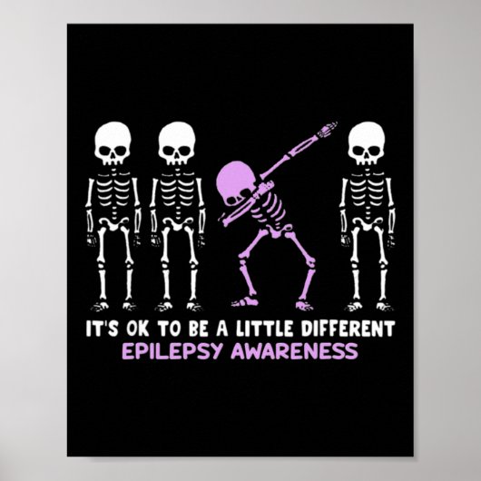 Epilepsy Bewustheid Het is oké om een klein versch Poster (Voorkant)