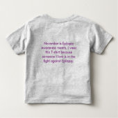 Epilepsy Bewustheid kind t la Kinder Shirts (Achterkant)
