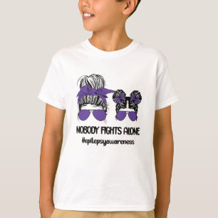 Epilepsy Bewustmaands   Epilepsy Warrior Family T-shirt