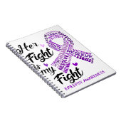 Epilepsy Bewustmaking Haar strijd is mijn strijd Notitieboek (Rechterzijde)