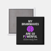 Epilepsy Bewustmaking Maand Brainwaves is zo krach Magneet (Voorkant / Achterkant)