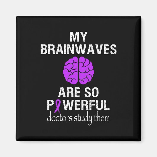 Epilepsy Bewustmaking Maand Brainwaves is zo krach Magneet (Voorkant)