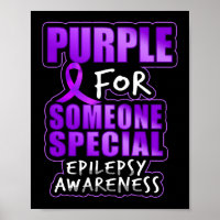 Epilepsy Bewustmaking Paars voor iemand speciaal