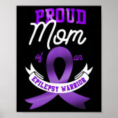 Epilepsy Bewustwording Proud Mam van Epilepsy Warr Poster (Voorkant)