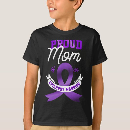 Epilepsy Bewustwording Proud Mam van Epilepsy Warr T-shirt (Voorkant)