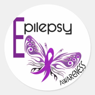 Epilepsy BUTTERFLY 3 Ronde Sticker