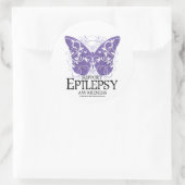 Epilepsy Butterfly Ronde Sticker (Tas)