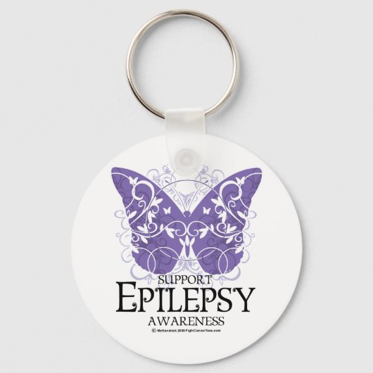 Epilepsy Butterfly Sleutelhanger (Voorkant)