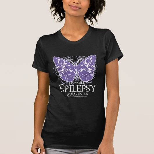 Epilepsy Butterfly T-shirt (Voorkant)