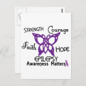 Epilepsy Celtic Butterfly 3 Briefkaart (Voorkant / Achterkant)
