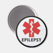 EPILEPSY FRIDGE MAGNET MAGNEET (Voorkant / Achterkant)