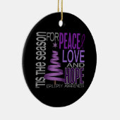 Epilepsy Kerstmis 1 Keramisch Ornament (Rechts)