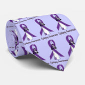 Epilepsy Lighthouse of Hope and Awareness Stropdas (Opgerold)