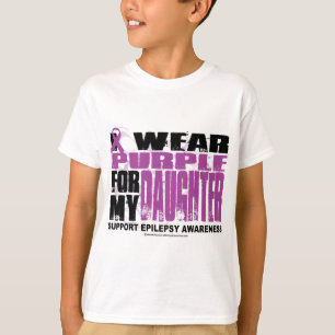 Epilepsy Paars voor Dochter T-shirt