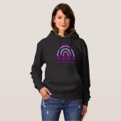 Epilepsy Support Squad Epilepsy Awareness Rainbow Hoodie (Voorkant volledig)