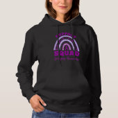 Epilepsy Support Squad Epilepsy Awareness Rainbow Hoodie (Voorkant)