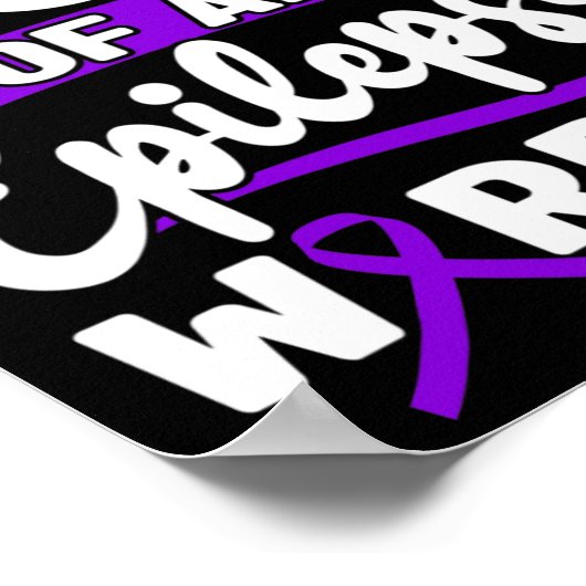 Epilepsy Support Warrior Epilepsy Awareness Montag Poster (Hoek)