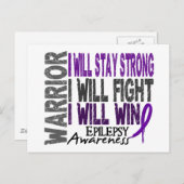 Epilepsy Warrior Briefkaart (Voorkant / Achterkant)