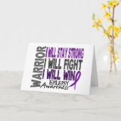 Epilepsy Warrior Kaart (Gele Bloem)