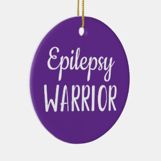 Epilepsy Warrior Keramisch Ornament