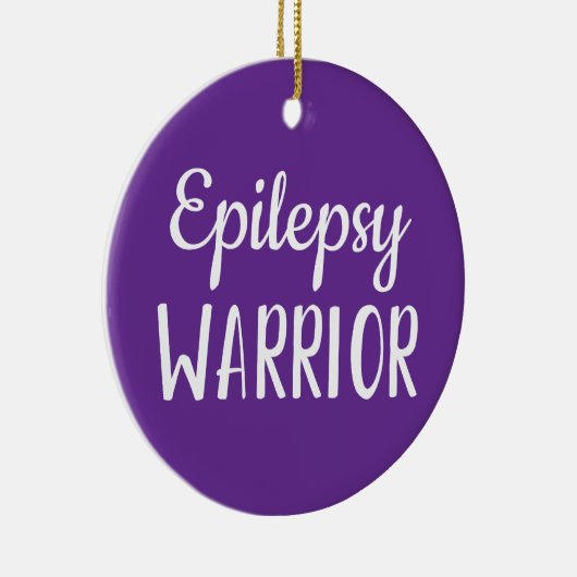 Epilepsy Warrior Keramisch Ornament (Rechts)