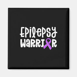 Epilepsy Warrior Kids Purple Ribbon Awareness Wom Magneet