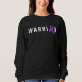 Epilepsy Warrior Men Dad Father Purple Ribbon Awar Trui (Voorkant)