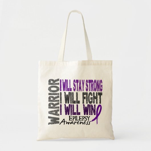 Epilepsy Warrior Tote Bag (Voorkant)