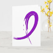 Epilepsy's Paarse lint A4 Kaart (Gele Bloem)
