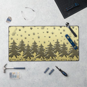 Épinette d'or, flocon de neige sous ciel étoilé