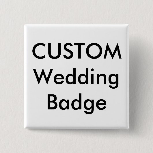 Épingle de Badge Carré 2" Personnalisé (Devant)