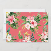 Épingle de faire-part tropical à l'aquarelle (Dos)