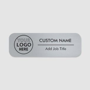 Épingle de style argent métallique ou badge employ