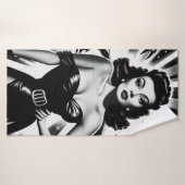 Épingle d'horreur vintage (Serviette de bain)