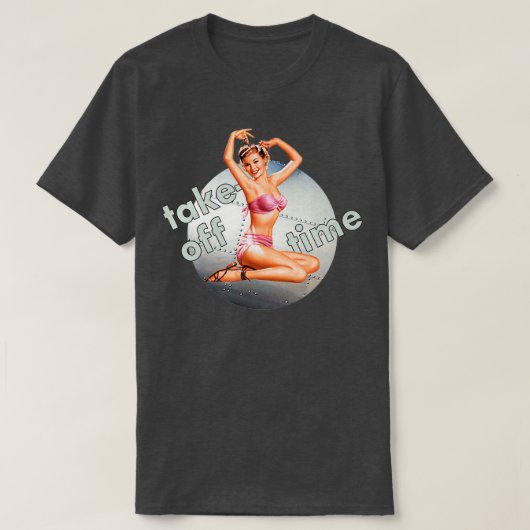 Épingle vers le haut Fille bombardier décolle le t (Design devant)