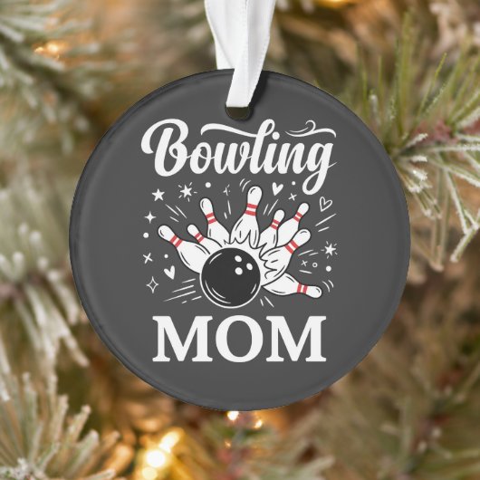 Épingles de cœur de maman de bowling Ligue drôle F (Arbre)