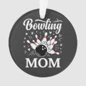 Épingles de cœur de maman de bowling Ligue drôle F (devant)