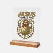 Épinglette en émail Jésus Style Épinglette en émai (Angle)