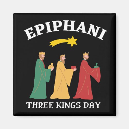 Epiphani Drie Kings Dag Magneet (Voorkant)