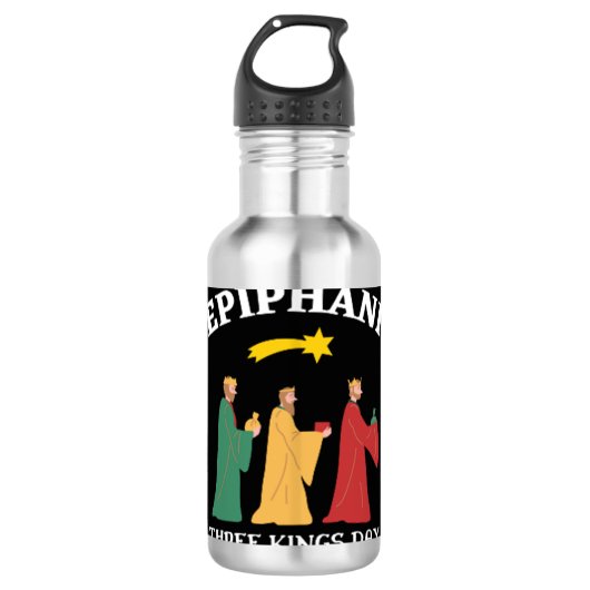 Epiphani Drie Kings Dag Waterfles (Voorkant)