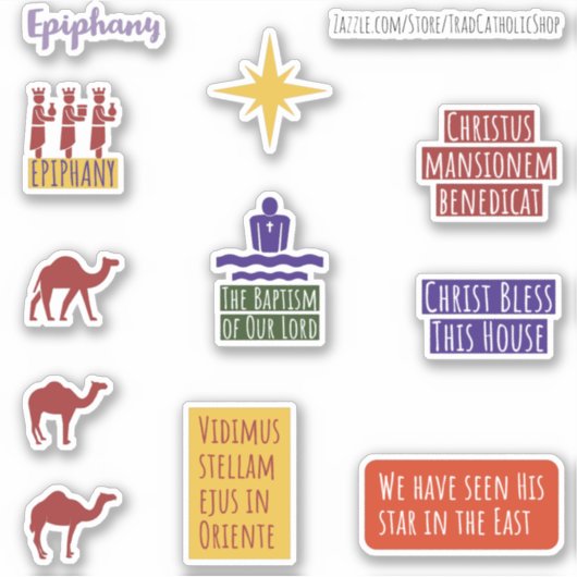Epiphany Planner Stickers Katholieke Latijnse Mass (Voorkant)